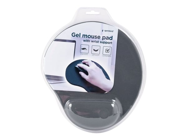 Gembird MP-GEL-GR - Musematte med håndleddsstøtte - grå