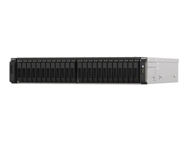 QNAP TS-H2490FU - NAS-server - 24 brønner - kan monteres i rack - PCI Express 3.0 x4 (NVMe) - RAID 0, 1, 5, 6, 10, 50, 60, JBOD - RAM 64 GB - 25 Gi...
