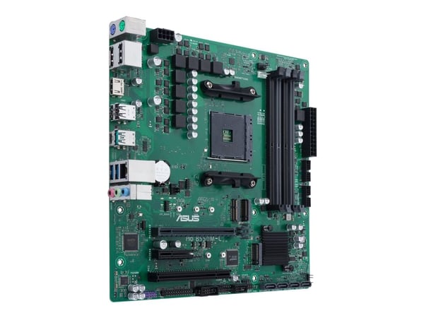 ASUS Pro B550M-C/CSM - Moderkort - micro ATX - Socket AM4 - AMD B550 Chipuppsättning - USB 3.2 Gen 1, USB 3.2 Gen 2, USB-C Gen2 - Gigabit LAN - inb...