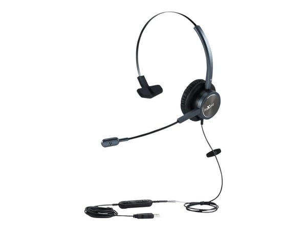 ProXtend Epode - Hodesett - on-ear - kablet - USB-A - svart