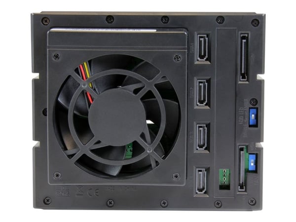 Startech 4-Bay Mobile Rack Backplane - Trayless Hot Swap Mobile Rack Backplane for 3.5in SAS II/SATA III - 6 Gbps HDD (HSB4SATSASBA) - Bevegelig la...