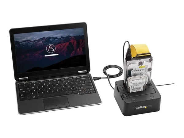 Startech Dual-Bay USB 3.0 to SATA and IDE Hard Drive Docking Station, USB Hard Drive Dock, External 2.53.5 SATA III and IDE (40 pin) SSDHDD Docking...