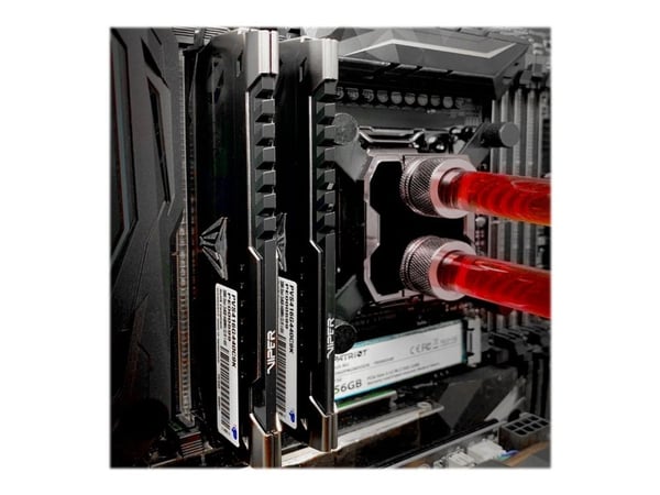 Patriot Extreme Performance Viper Steel - DDR4 - sett - 16 GB: 2 x 8 GB - DIMM 288-pin - 3200 MT/s / PC4-25600 - CL16 - 1.35 V - ikke-bufret - ikke...
