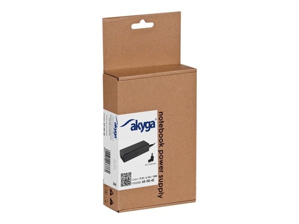 Akyga AK-ND-45 - Strømadapter - AC 100-250 V - 120 watt - svart