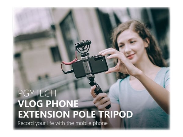 PGYTECH VLOG Telefonforlengelsesstang Stativ - Skytegrep/ministativ/selfiestang