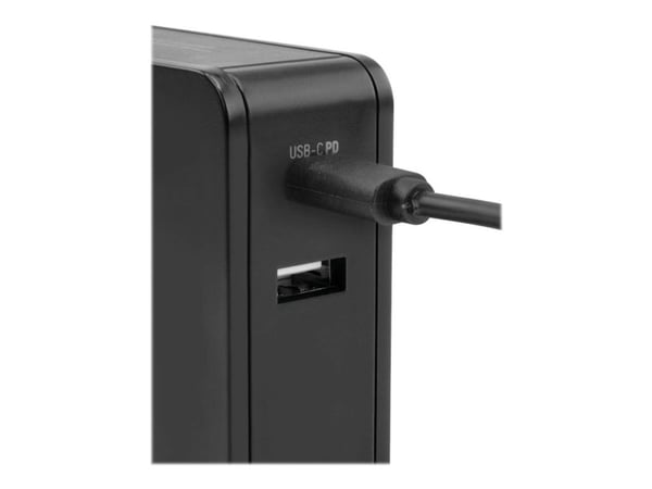 ANSMANN 254PD - Strømadapter - 60 watt - PD, QC 3.0 - 2 utgangskontakter (USB-C, USB) - svart