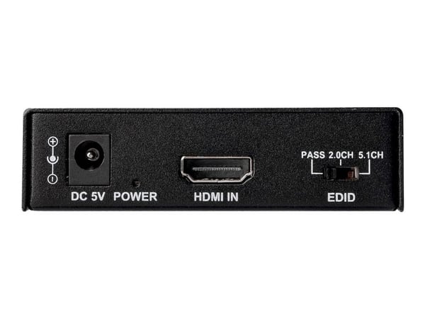 StarTech.com HDMI Audio Extractor - 4K 60Hz - HDMI Audio De-embedder - HDR - Toslink Optical Audio - Dual RCA Audio - HDMI Audio (HD202A) - HDMI au...