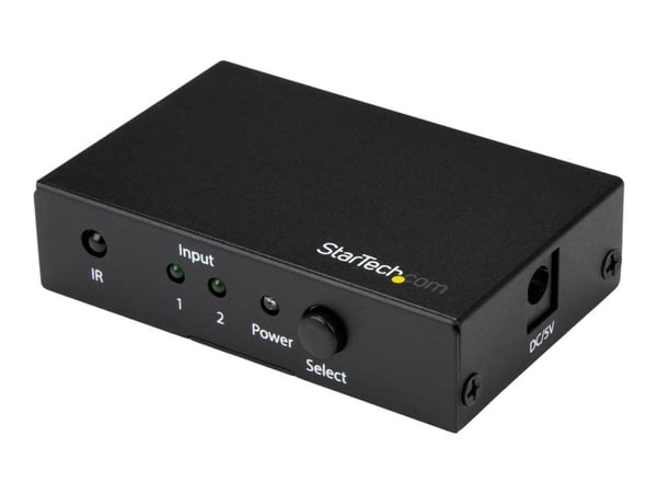 StarTech.com VS221HD20, HDMI, Musta, 60 Hz, 1280 x 720 (HD 720), 1920 x 1080 (HD 1080), 1920 x 1200 (WUXGA), 2560 x 1600 (WQXGA), 3840 x 2160, Teho...