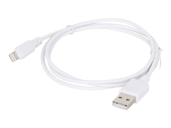 Gembird CC-USB2-AMLM-2M-W, 2 m, Lightning, USB A, Uros, Uros, Valkoinen