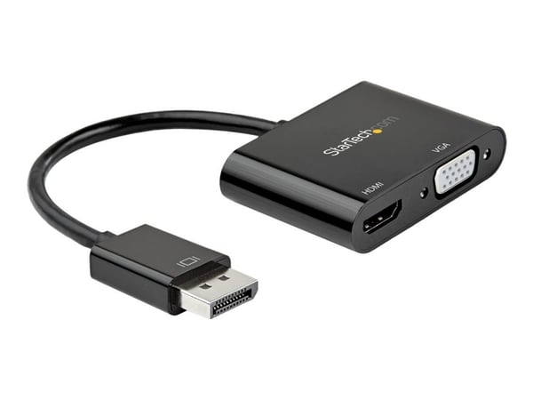 StarTech.com DisplayPort to HDMI VGA Adapter, DisplayPort 1.2 HBR2 to HDMI 2.0 (4K 60Hz) tai VGA 1080p Converter Dongle, DP to HDMI or VGA Monitor ...
