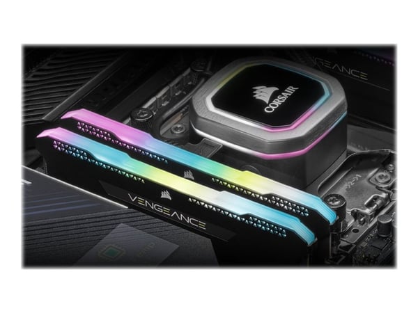 CORSAIR Vengeance RGB PRO SL - DDR4 - sats - 32 GB: 4 x 8 GB - DIMM 288-pin - 3200 MHz / PC4-25600 - CL16 - 1.35 V - ej buffrad - icke ECC - svart