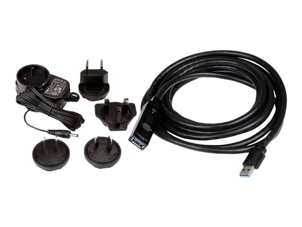 StarTech 3m USB 3.0 Active Extension Cable - M/F - 3m USB 3.0 Extension Cable - USB 3.0 repeater Cable (USB3AAEXT3M) - USB-forlengelseskabel - USB-...