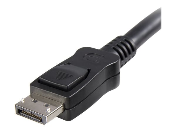 StarTech 3m Certified DisplayPort 1.2 Cable M/M with Latches DP 4k - DisplayPort-kabel - DisplayPort (hann) til DisplayPort (hann) - 3 m - låst, fo...