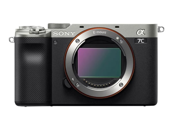 Sony a 7C, 24,2 MP, 6000 x 4000 pikseliä, CMOS, 4K Ultra HD, Kosketusnäyttö, Musta, Hopea