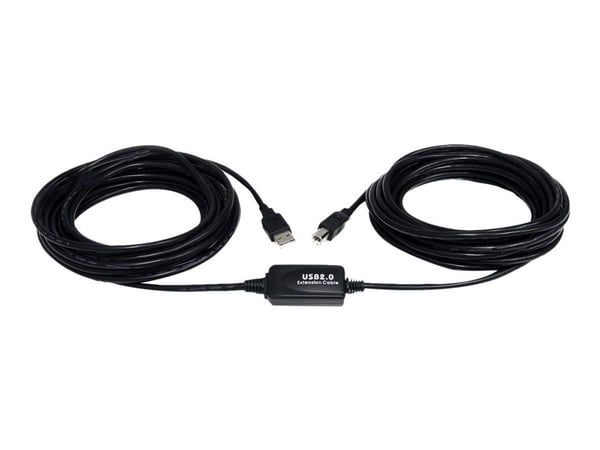 StarTech 9 m / 30 ft Active USB A to B Cable - M/M - Black USB 2.0 A to B Cord - Printer Cable - Extension USB Cable (USB2HAB30AC) - USB-kabel - US...