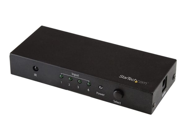 Startech HDMI 2.0 Switch - 4 Port - 4K 60Hz - HDMI Automatic Video Switch Box - Multi Port Hub w/ 1 In 4 Out Functionality (VS421HD20) - Video/audi...