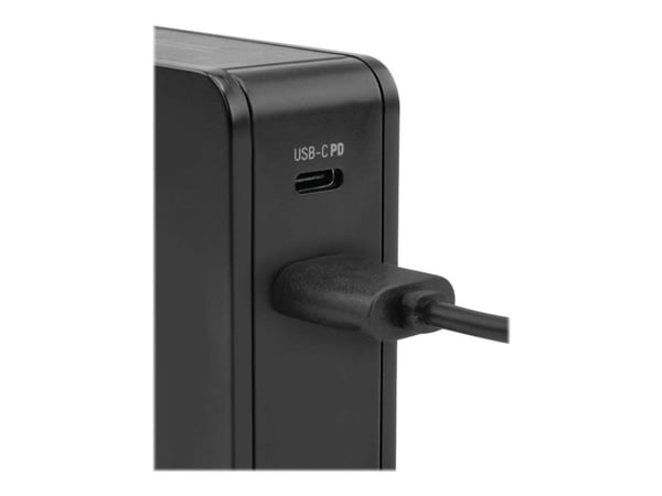 ANSMANN 254PD - Strømadapter - 60 watt - PD, QC 3.0 - 2 utgangskontakter (USB-C, USB) - svart