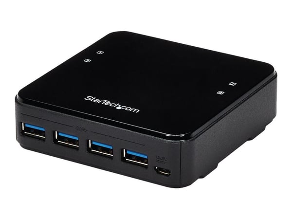 StarTech.com HBS304A24A, 5 Gbit/s, Micro-USB Tyyppi B, Musta, Muovi, CE, FCC, REACH, 0 - 40 °C