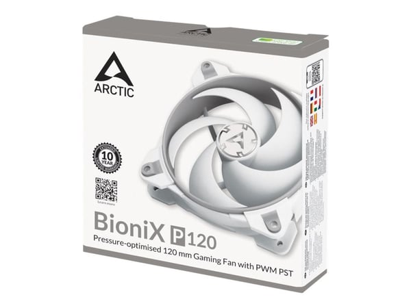 ARCTIC BioniX P120 PWM PST - Indsats med blæser - 120 mm - hvid/grå
