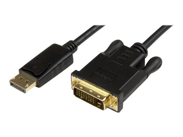 StarTech DisplayPort to DVI Converter Cable - DP to DVI Adapter - 3ft - 1920x1200 (DP2DVI2MM3) - Skjermkabel - DisplayPort (hann) til DVI-D (hann) ...