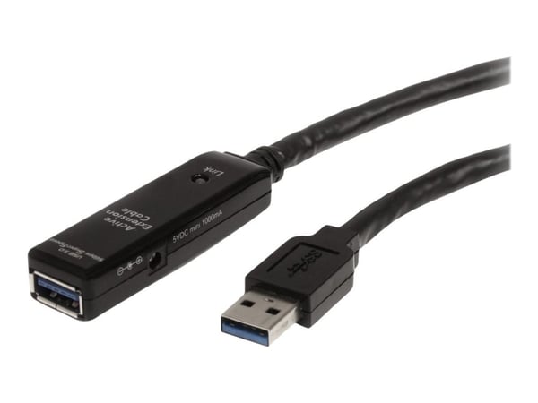 StarTech 3m USB 3.0 Active Extension Cable - M/F - 3m USB 3.0 Extension Cable - USB 3.0 repeater Cable (USB3AAEXT3M) - USB-forlengelseskabel - USB-...