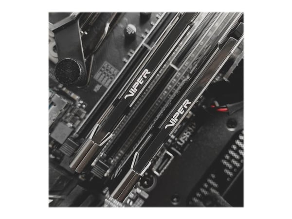 Patriot Extreme Performance Viper Steel - DDR4 - sett - 16 GB: 2 x 8 GB - DIMM 288-pin - 3200 MT/s / PC4-25600 - CL16 - 1.35 V - ikke-bufret - ikke...