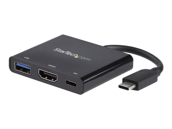 Startech USB-C to HDMI Adapter - 4K 30Hz - Thunderbolt 3 Compatible - with Power Delivery (USB PD) - USB C Adapter Converter (CDP2HDUACP) - Dokking...