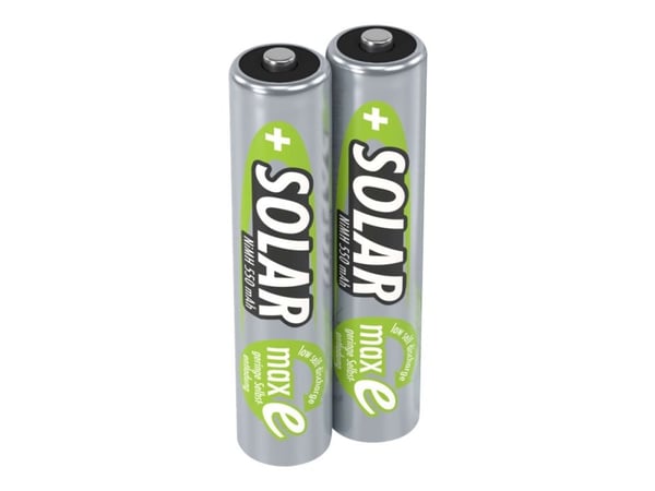 ANSMANN Solar - Batteri 2 x AAA - NiMH - (oppladbart) - 550 mAh