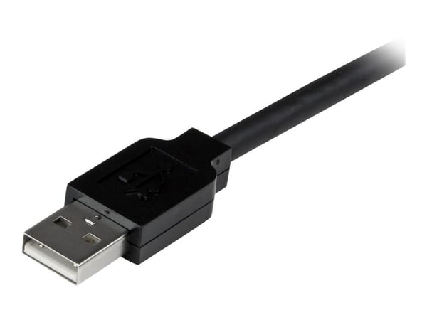 StarTech 5m USB 2.0 Active Extension Cable M/F - 5 meter USB A Male to USB A Female USB 2.0 Repeater / Extender Cable - Black - 15ft (USB2AAEXT5M) ...