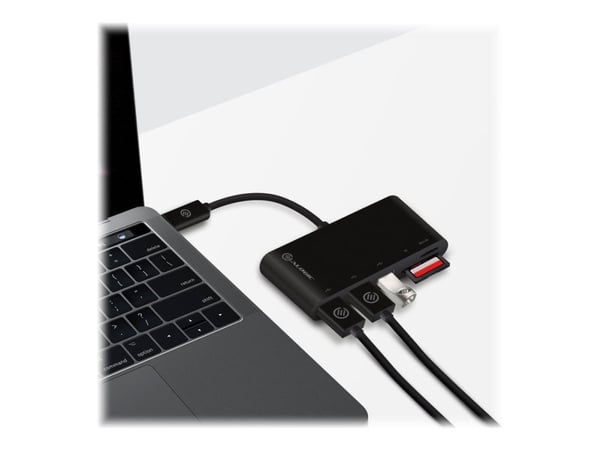 Alogic USB-C MultiPort Adapter - Keskitin - 3 x SuperSpeed USB 3.0 - pöytätietokoneet