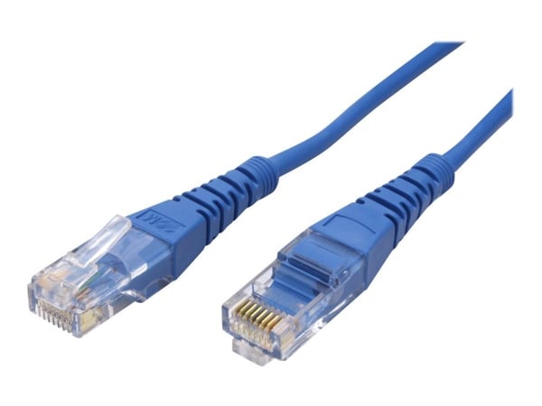 Roline - Koblingskabel - RJ-45 (hann) til RJ-45 (hann) - 5 m - UTP - CAT 5e - formstøpt - blå