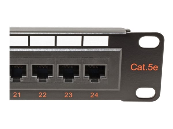 Roline - Koblingspanel - CAT 5e - UTP - svart - 19" - 24 porter