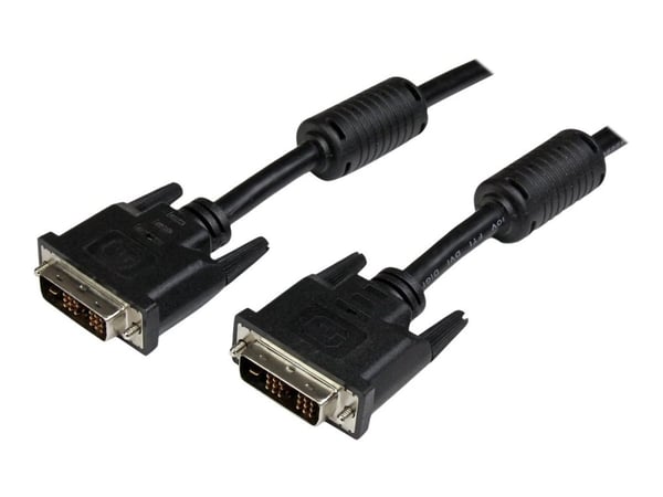 StarTech.com 3m DVID Single Link Cable M/M - DVI-kaapeli - enkeltlink - DVI-D (han) til DVI-D (han) - 3 m - formet, tommelskruer - sort