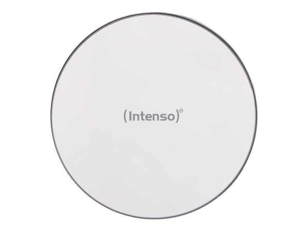 Intenso WA1 - Trådløs ladepute + AC-strømadapter - 10 watt - 2 A - QC 3.0 - hvit