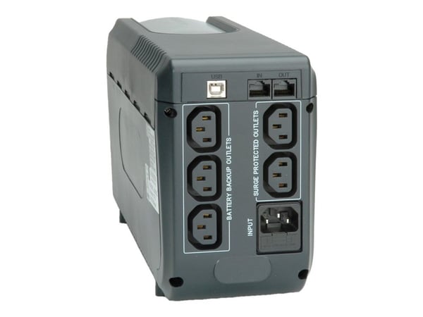 ROLINE DesignSecure 825 - UPS - AC 230 V - 825 VA - sort, sølv, sølv
