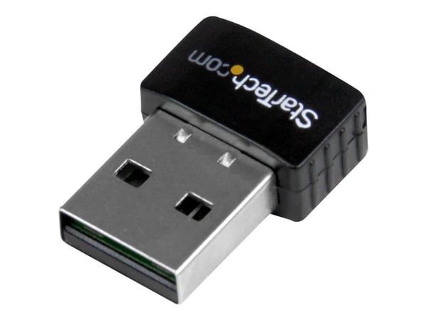 StarTech.com USB300WN2X2C, Trådløs, USB, Ethernet / WLAN, Wi-Fi 4 (802.11n), 300 Mbit/s, Svart