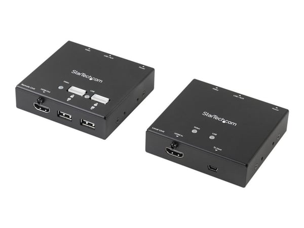StarTech.com ST121USBHD, AV-lähetin ja -vastaanotin, 50 m, Langallinen, Musta