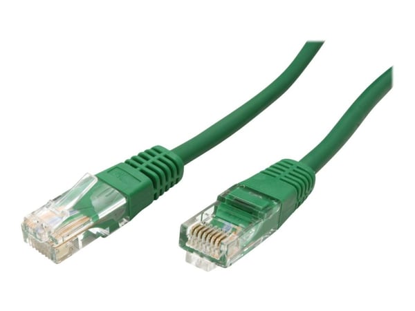 Roline - Liitäntäkaapeli - RJ-45 (uros) - RJ-45 (uros) - 5 m - UTP - CAT 5e - muotoiltu - vihreä