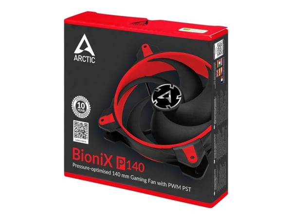 ARCTIC BioniX P140 - Kabinettvifte - 140 mm - rød