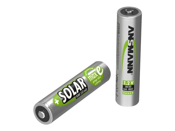 ANSMANN Solar - Batteri 2 x AAA - NiMH - (oppladbart) - 550 mAh