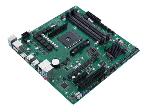 ASUS Pro B550M-C/CSM - Moderkort - micro ATX - Socket AM4 - AMD B550 Chipuppsättning - USB 3.2 Gen 1, USB 3.2 Gen 2, USB-C Gen2 - Gigabit LAN - inb...