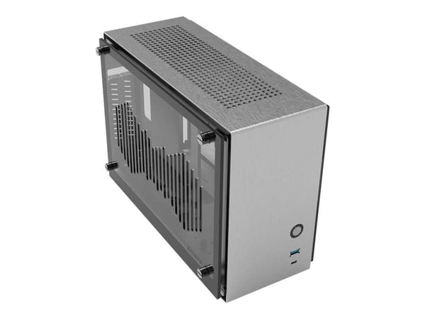 Zalman M2 mini - MT - mini-ITX - sidepanel med vindu (akryl) - ingen strømforsyning (SFX12V) - sølv - USB