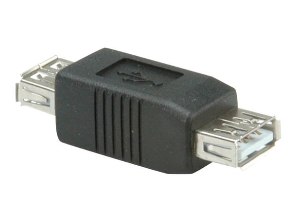ROLINE USB 2.0 Gender Changer, Type A F/F, Musta