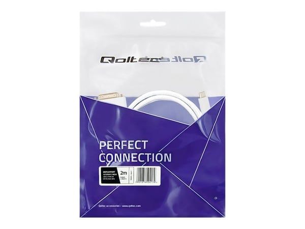 Qoltec - Adapterkabel - USB-C hann til DVI-D hann - 2 m - 4K-støtte