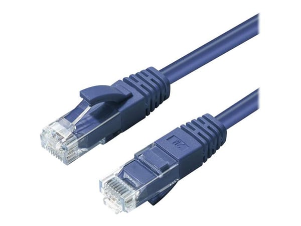 MicroConnect - Koblingskabel - RJ-45 (hann) til RJ-45 (hann) - 50 cm - 5 mm - UTP - CAT 6a - halogenfri, innendørs, formstøpt, rund, uten hindringe...