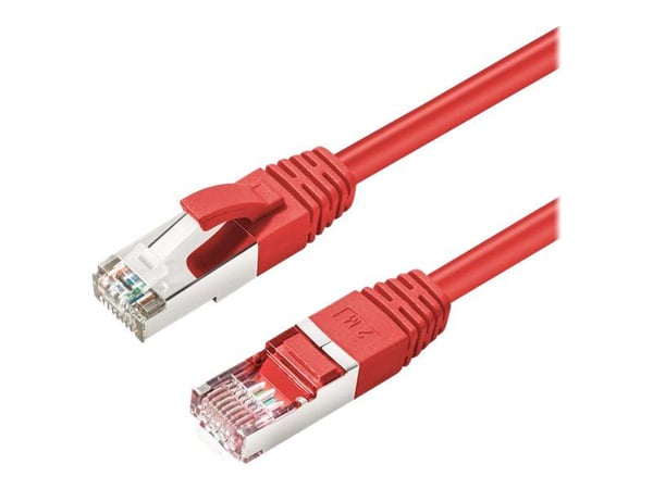 MicroConnect - Koblingskabel - RJ-45 (hann) til RJ-45 (hann) - 1 m - 6 mm - S/FTP - CAT 6a - halogenfri, innendørs, formstøpt, rund, uten hindringe...