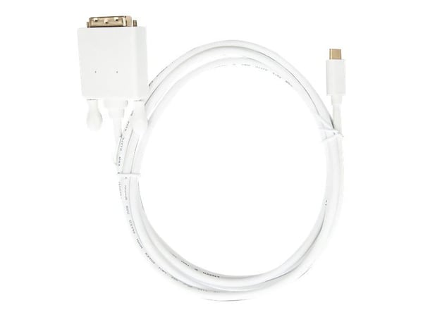 Qoltec - Adapterkabel - USB-C hann til DVI-D hann - 2 m - 4K-støtte
