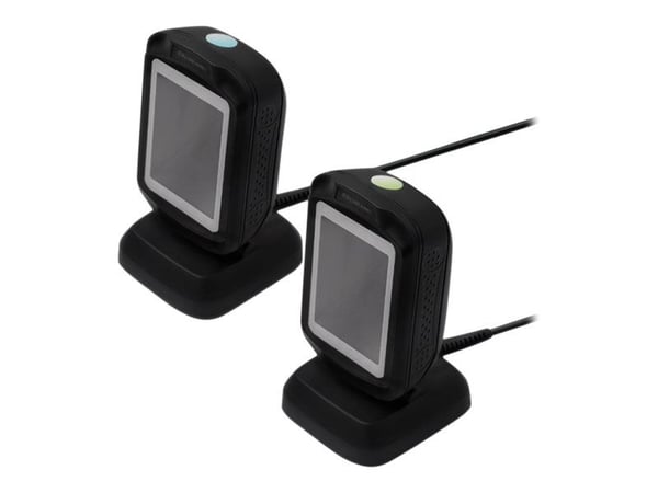 Qoltec - Strekkodeskanner - stasjonær - 2D-bildefremviser - 300 skann/sek - dekodet - USB