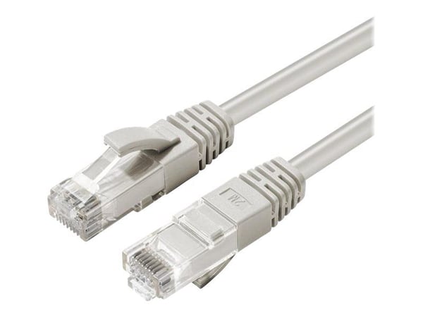 MicroConnect - Koblingskabel - RJ-45 (hann) til RJ-45 (hann) - 25 cm - 5 mm - UTP - CAT 6a - halogenfri, innendørs, formstøpt, rund, uten hindringe...