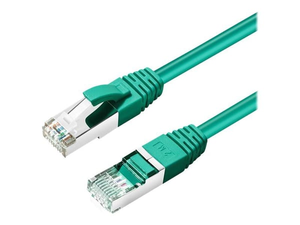 MicroConnect - Koblingskabel - RJ-45 (hann) til RJ-45 (hann) - 25 cm - S/FTP - CAT 6a - med støvel, halogenfri, formstøpt, rund, uten hindringer - ...